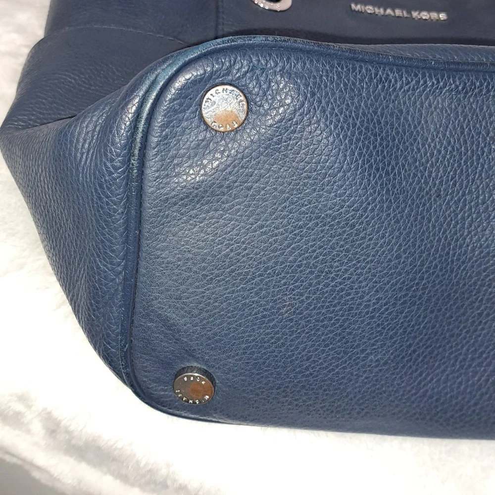 Michael Kors- Authentic Navy Leather Bag